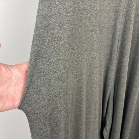 Natural Life jumpsuit Womens One Size Gray Green Wide Leg V-neck Pockets Comfy - Picture 3 of 15